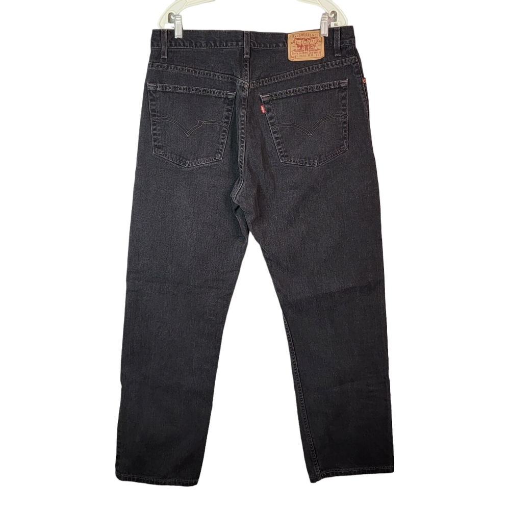 Levi's 505 Vintage Y2K Made in USA Denim Dark Wash Black Jeans Men's 38x32 - Picture 5 of 14